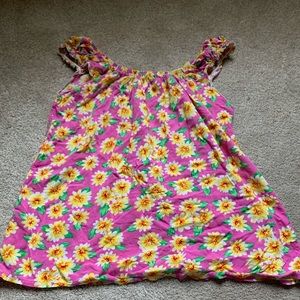 Floral off the shoulder top